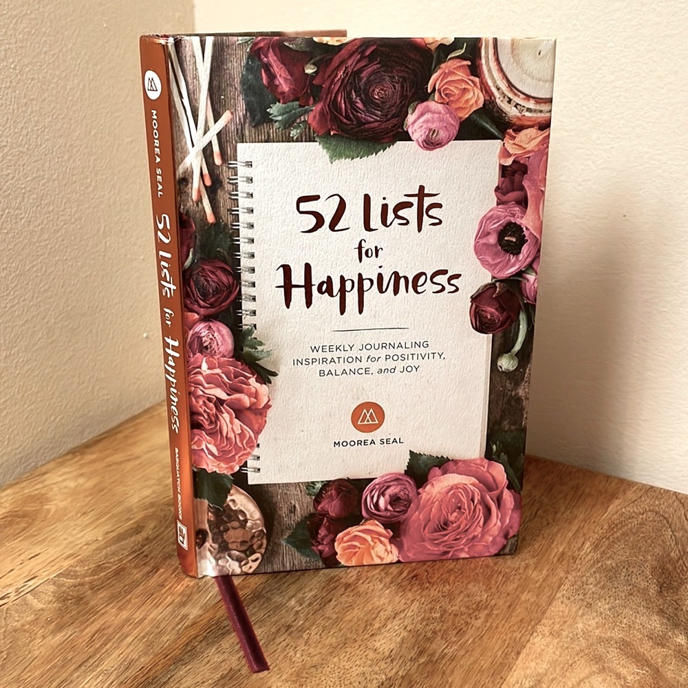 🌸 52 LISTS for HAPPINESS Weekly Journaling Inspiration for Positivity NWT